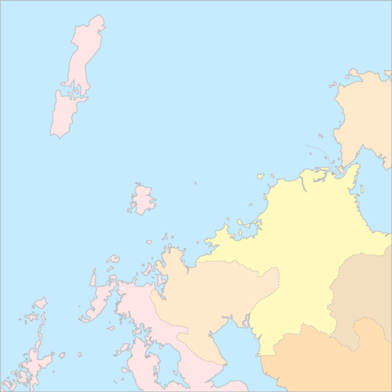 쓰시마해협 행정 지도
