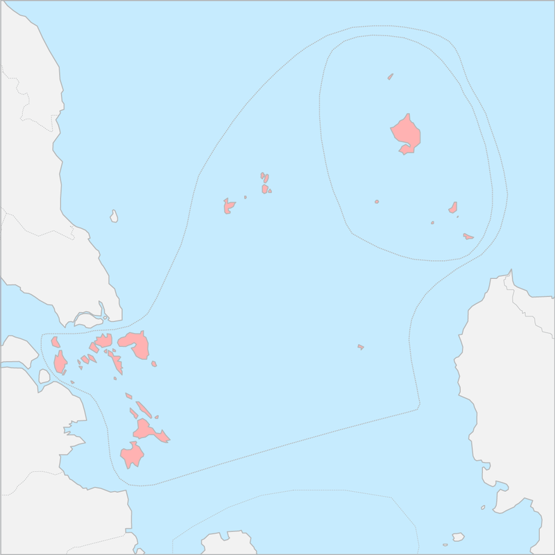 리아우제도 행정 지도