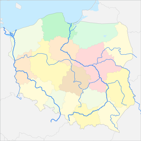 폴란드 강 지도