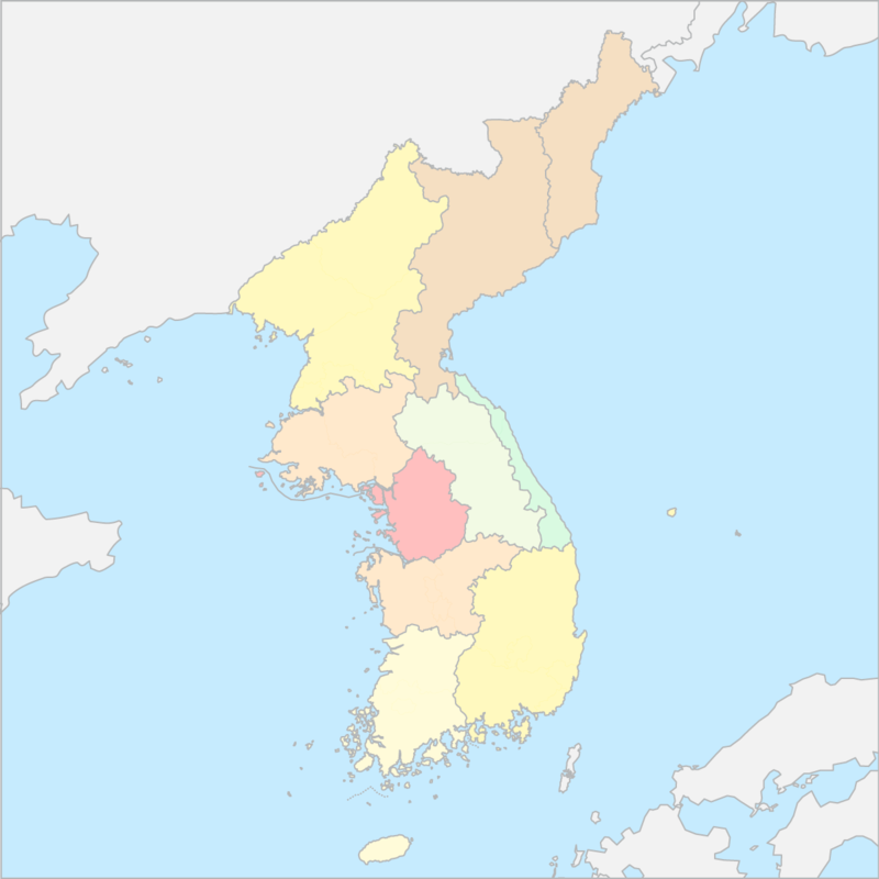 한반도 지역 지도