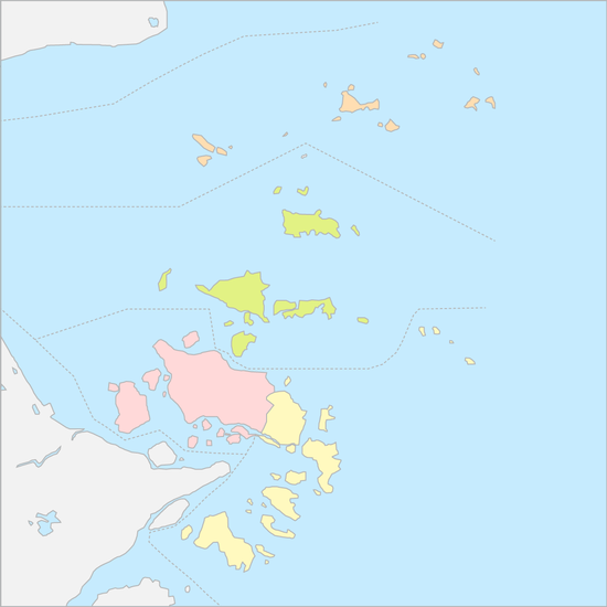 저우산군도 행정 지도