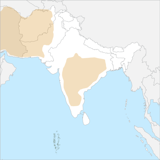 남아시아 고원 지도