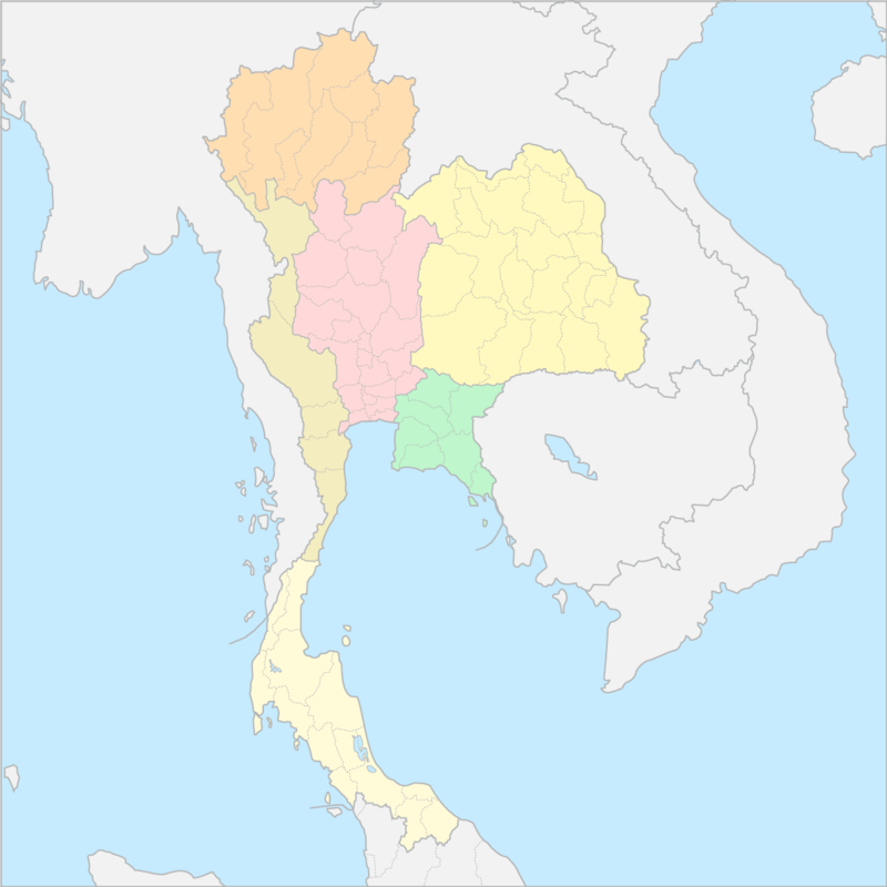 태국 지역 지도