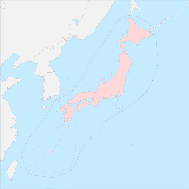 일본열도 행정 지도