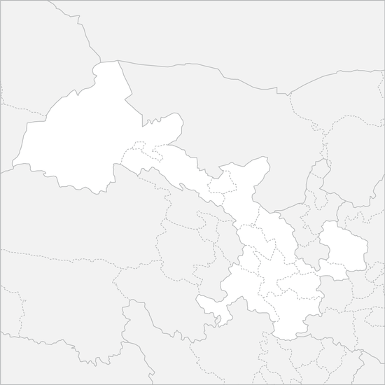 간쑤성 행정 지도
