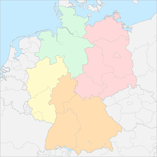 독일 지역 지도