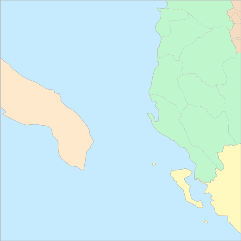 오트란토해협 국가 지도