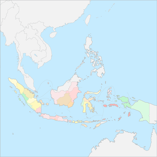 인도네시아 행정 지도