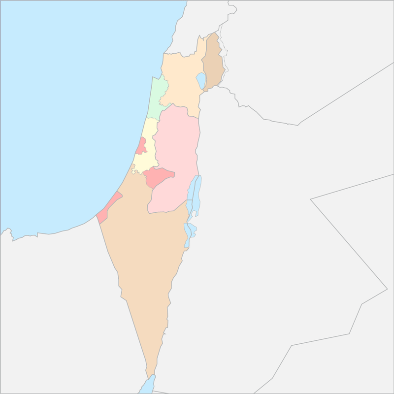 이스라엘 행정 지도