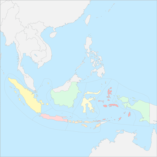 인도네시아 지역 지도