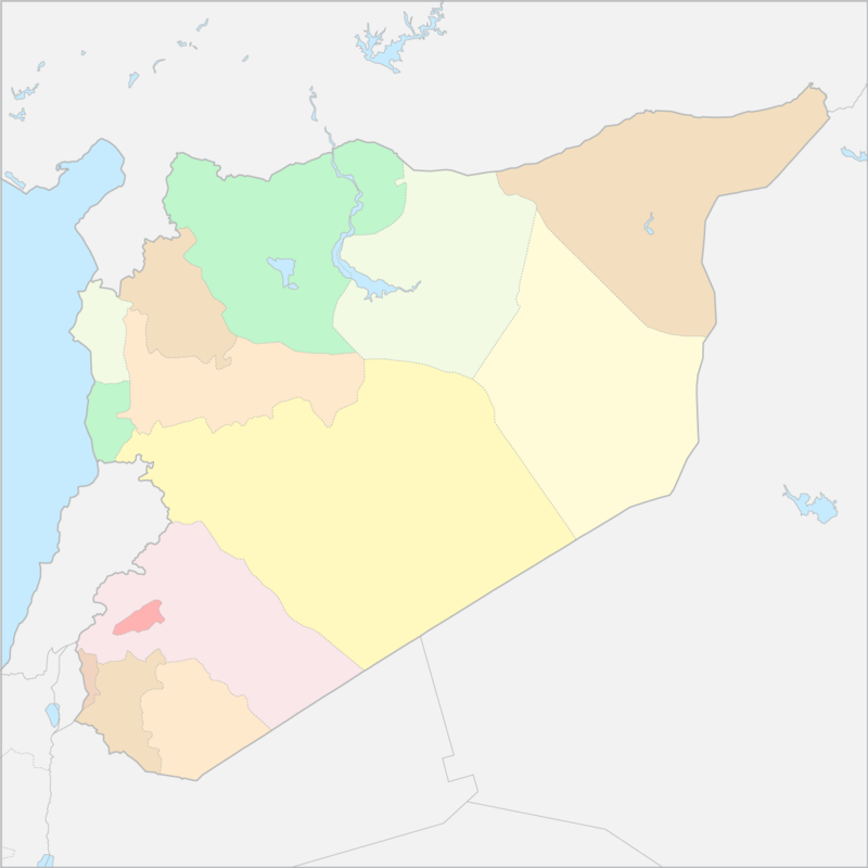 시리아 행정 지도