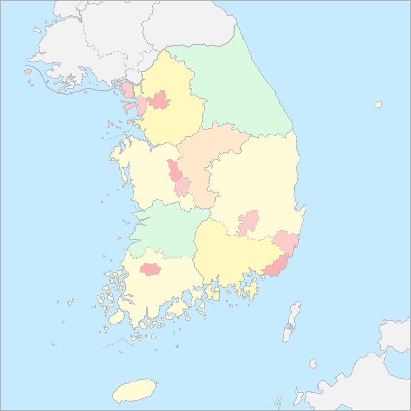 대한민국 행정 지도 (2022년)