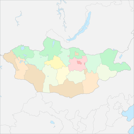 몽골 행정 지도