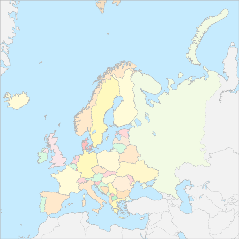 유럽 국가 지도