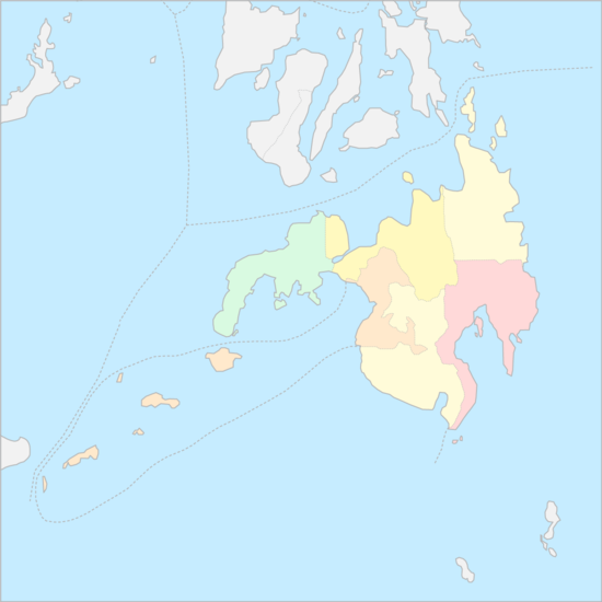 민다나오섬 행정 지도