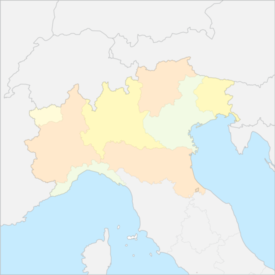 이탈리아 북부 행정 지도