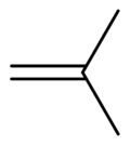 Chemical diagram for isobutylene.png