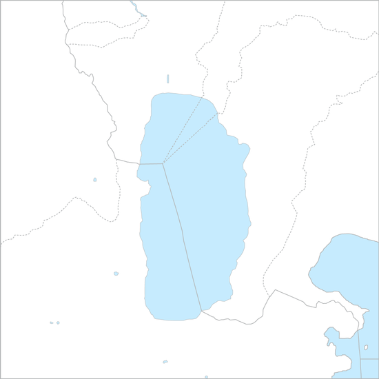 오흐리드호 국가 지도