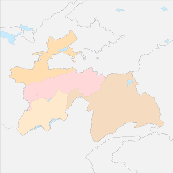 타지키스탄 행정 지도