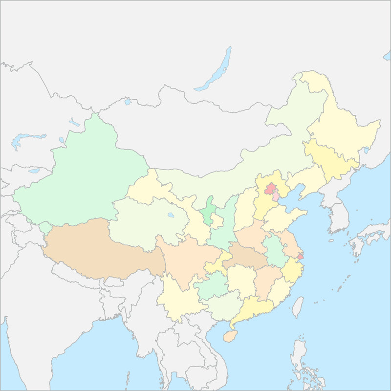 중국 행정 지도